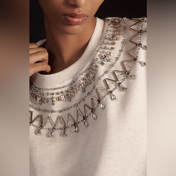 Maeve Embellished Collar Pullover - Picture 3 of 8